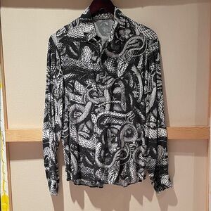 Cavalli Men’s Snake Print shirt